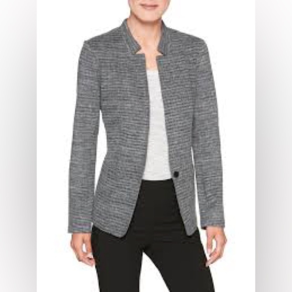 NWT Banana Republic Factory Size Small Inverted Collar Soft Stretch Blazer